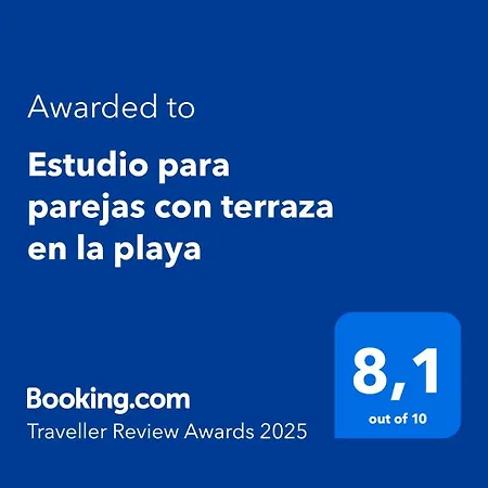 Estudio Parejas Con Terraza En La Playa Apartman