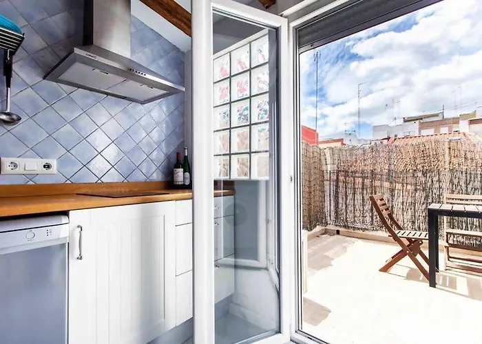 Chic Loft Con Terraza Privada En La Playa Valencia