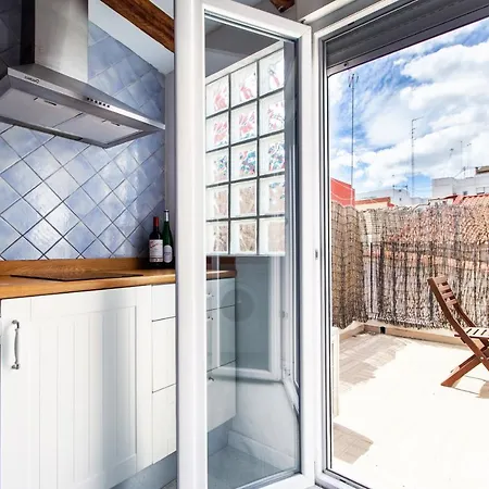 アパート Estudio Parejas Con Terraza En La Playa バレンシア